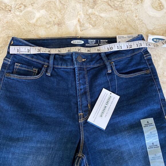 NWT Old Navy Rockstar Super Skinny High Rise Jeans - Picture 10 of 13